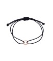 Circle with Black Nylon Bracelet BRS-1256